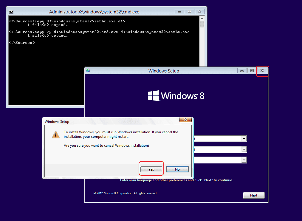 Windows Installer Wont Cancel